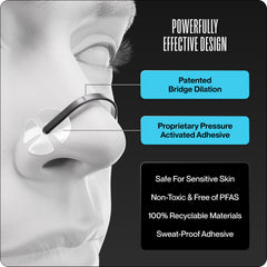 Dream Recovery persona corriendo con la tira puesta para respiración más eficiente