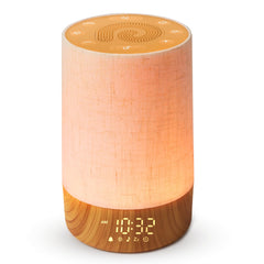 Dreamegg vista frontal con luz y beneficios de despertar suave