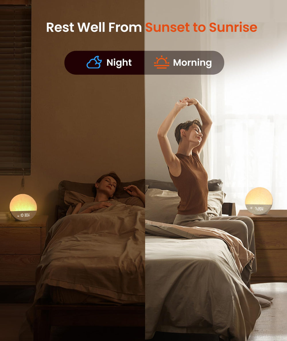 Dreamegg Sunrise 1 blends light and sound for restful nights.