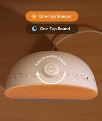 Dreamegg Sunrise 1 Pro colocado en dormitorio iluminando con luz ambiental relajante