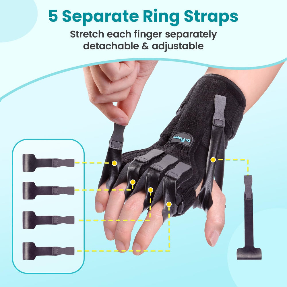 DrFinger bandas elásticas independientes para estirar cada dedo