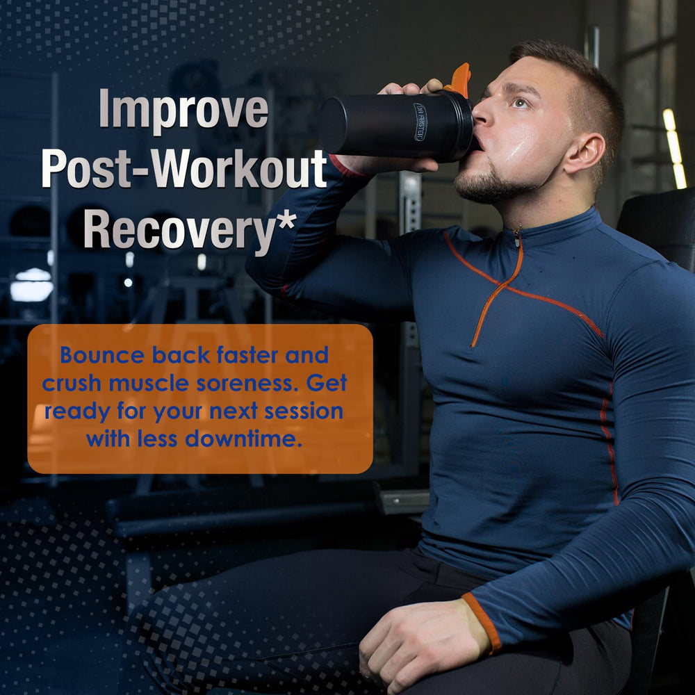 DRFOSTER producto en gimnasio ilustrando uso post-entrenamiento
