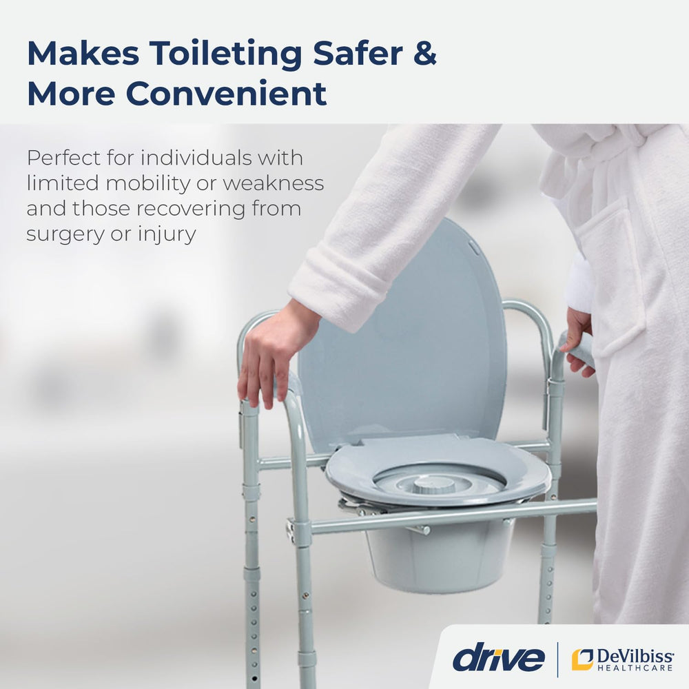 Drive Medical primer plano del asiento plástico que facilita limpieza