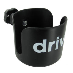 Drive Medical portavasos frontal mostrando su sujeción segura