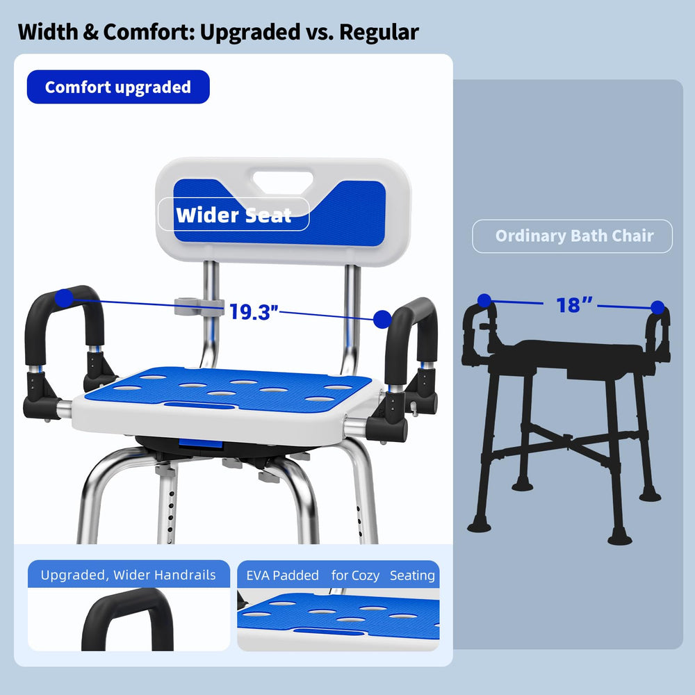 Drseats brazos abatibles con bloqueo para transferencias seguras