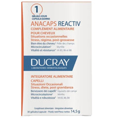 Ducray ANACAPS REACTIV bottle packshot for hair vitality support