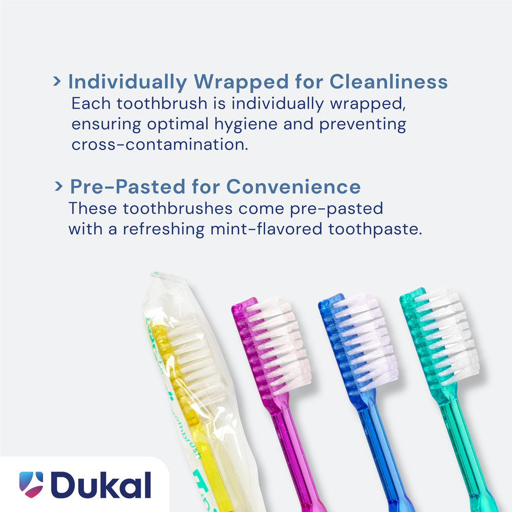 Dukal Fast Brush primer plano de la pasta con xilitol, sensación fresca al usar