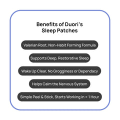 DUORI Sleep Patches 5-HTP: apoyo para relajación y tranquilidad nocturna