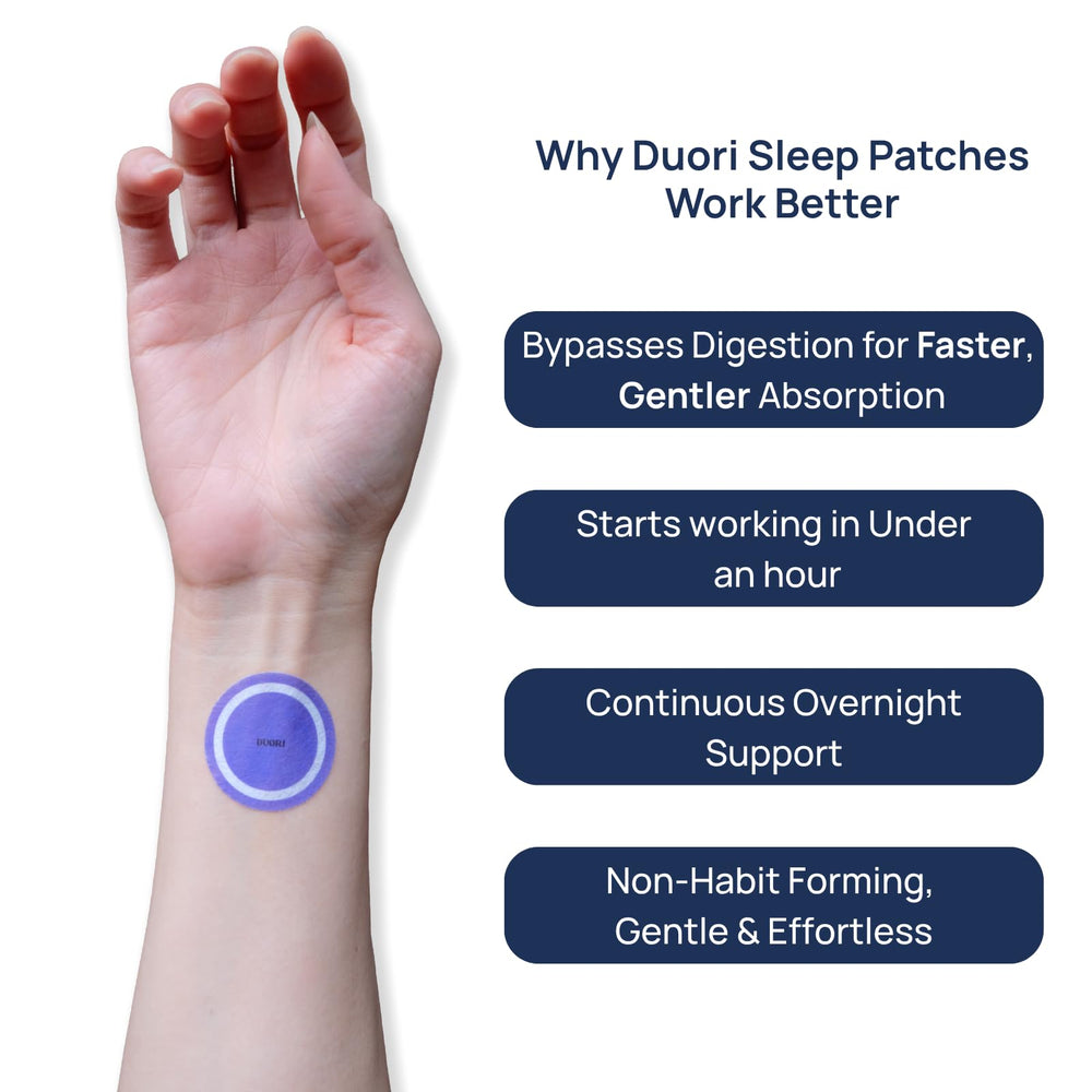 DUORI Sleep Patches parche en la piel: liberación gradual para dormir sin interrupciones