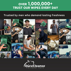 Dura Cleanse paquete individual de viaje listo para bolsillo, ideal para frescura inmediata