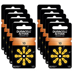 Duracell Activair empaque frontal mostrando protección y almacenamiento