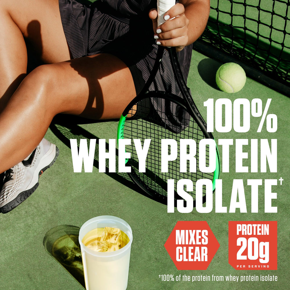 Dymatize ISO100 en playa, bebida ligera perfecta para actividad al aire libre