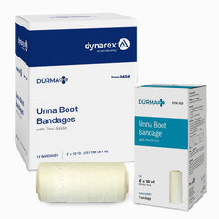 Dynarex Dürma+ empaque frontal mostrando caja de 12 rollos y beneficio de almacenamiento