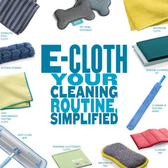 E-Cloth etiqueta con garantía y símbolo de durabilidad y lavabilidad