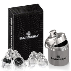 Eargasm filtro acústico negro en primer plano, preserva claridad musical