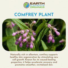 Earth Elements Organics aplicación de aceite en masaje, facilita relajación y comodidad