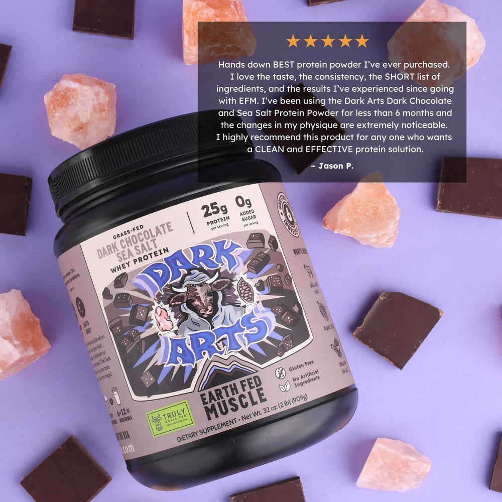 Earth Fed Muscle comparación de tamaño del envase 2 lb para porciones
