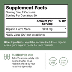 Earth Harmony Naturals cápsulas apiladas para ver la escala y dosificación clara