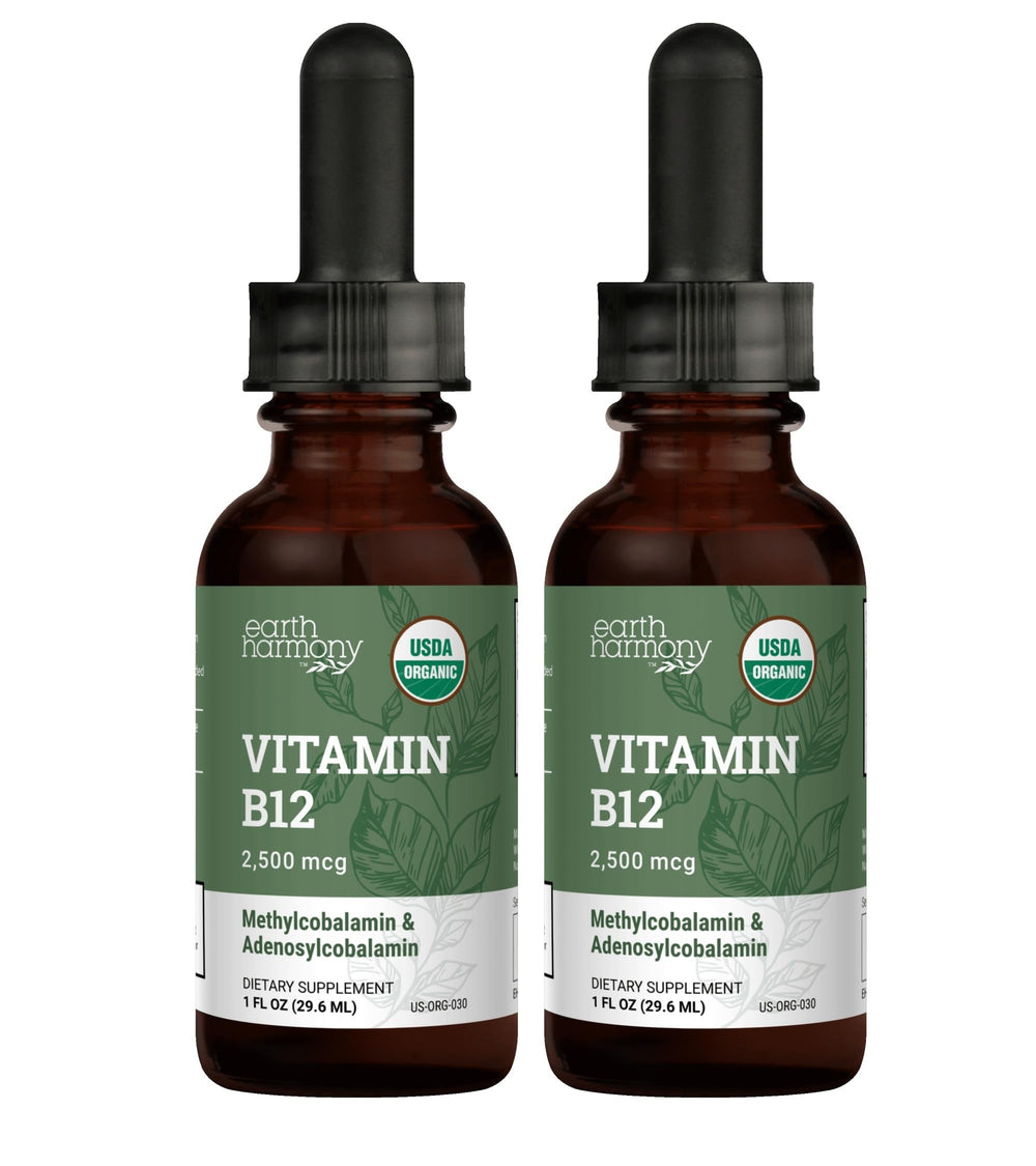 Earth Harmony Naturals frontal del envase mostrando etiqueta orgánica y beneficio energético