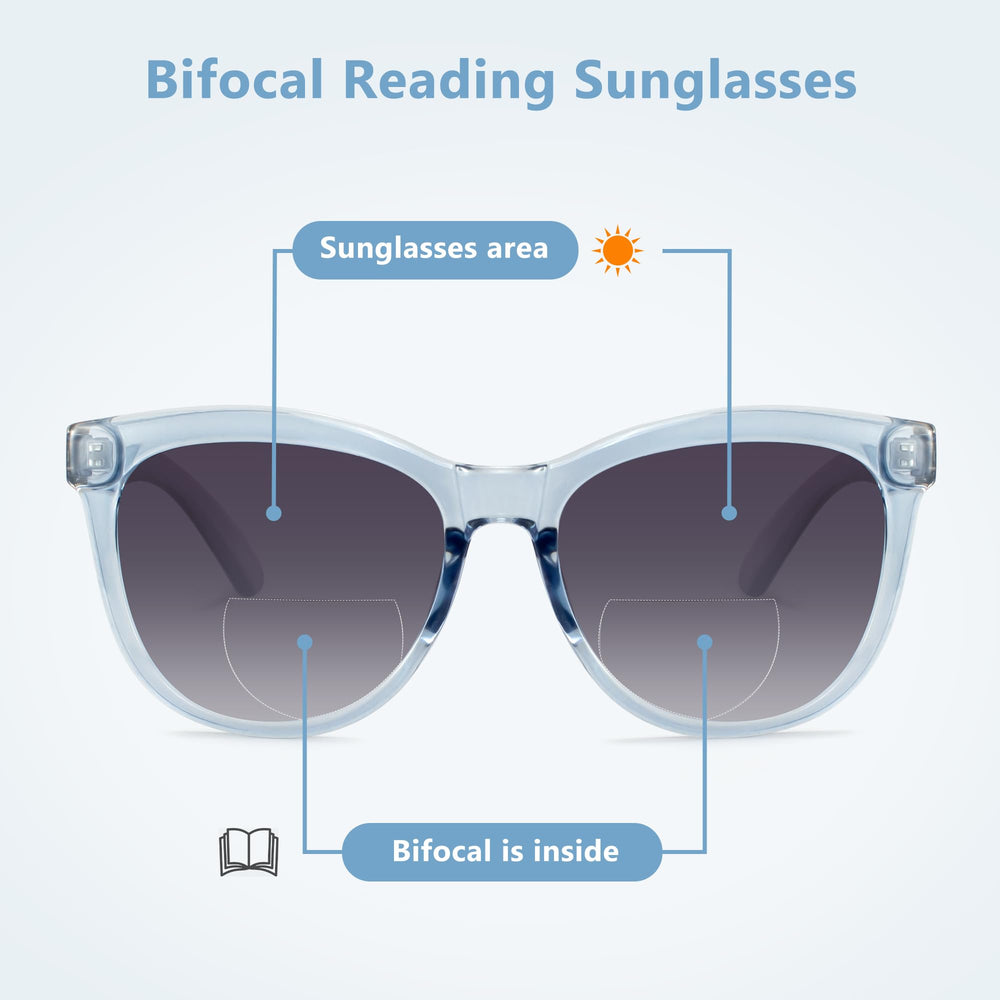 EASY READ primer plano de lente antirreflectante y zona bifocal para lectura