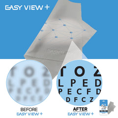 Easy View etiqueta con información de nanotecnología y durabilidad