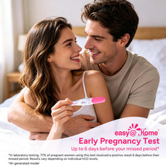Easy@Home empaque abierto con contenido visible y lista de componentes