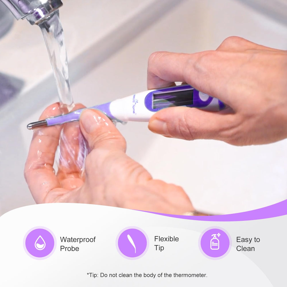 Easy@Home termómetro resistente al agua, limpieza segura y rápida