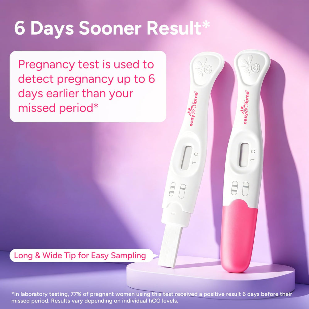 easy@Home persona usando la prueba sosteniendo la punta absorbente para conveniencia