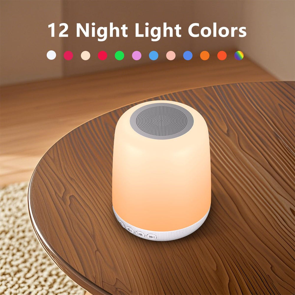 Easysleep luz nocturna con varios colores creando ambiente relajante