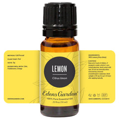 Edens Garden botella 10 ml al lado de una moneda para comparar tamaño