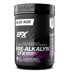 EFX Sports envase frontal mostrando diseño y cantidad, facilita identificación y conveniencia