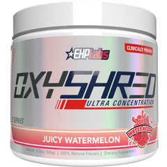 EHP Labs OxyShred frontal del envase mostrando diseño y sabor