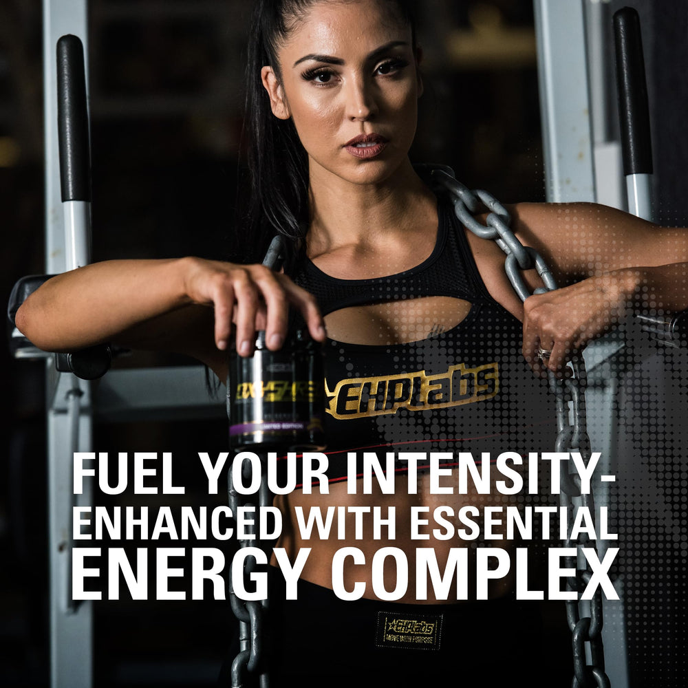 Etiqueta EHP Labs con lista de ingredientes, calidad GMP y control de laboratorio