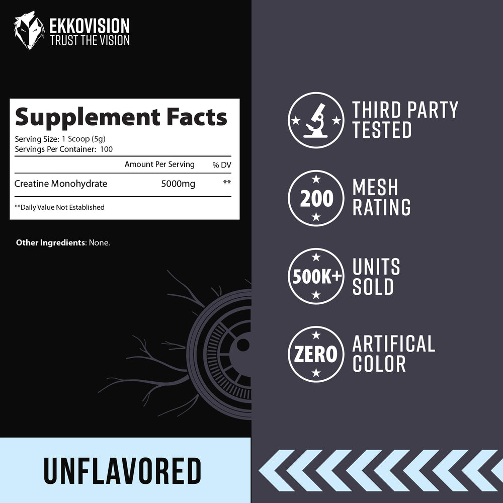 Cucharada medidora con polvo Ekkovision lista para dosificar con precisión
