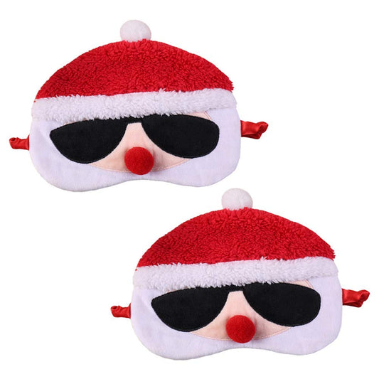 EleCharm mascarilla suenio Santa Claus bloquea la luz para dormir mejor.