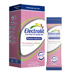 Electrolit empaque frontal fresa kiwi mostrando diseño y practicidad