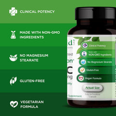EMERALD LABS vista del polvo fino del ingrediente para enfatizar pureza