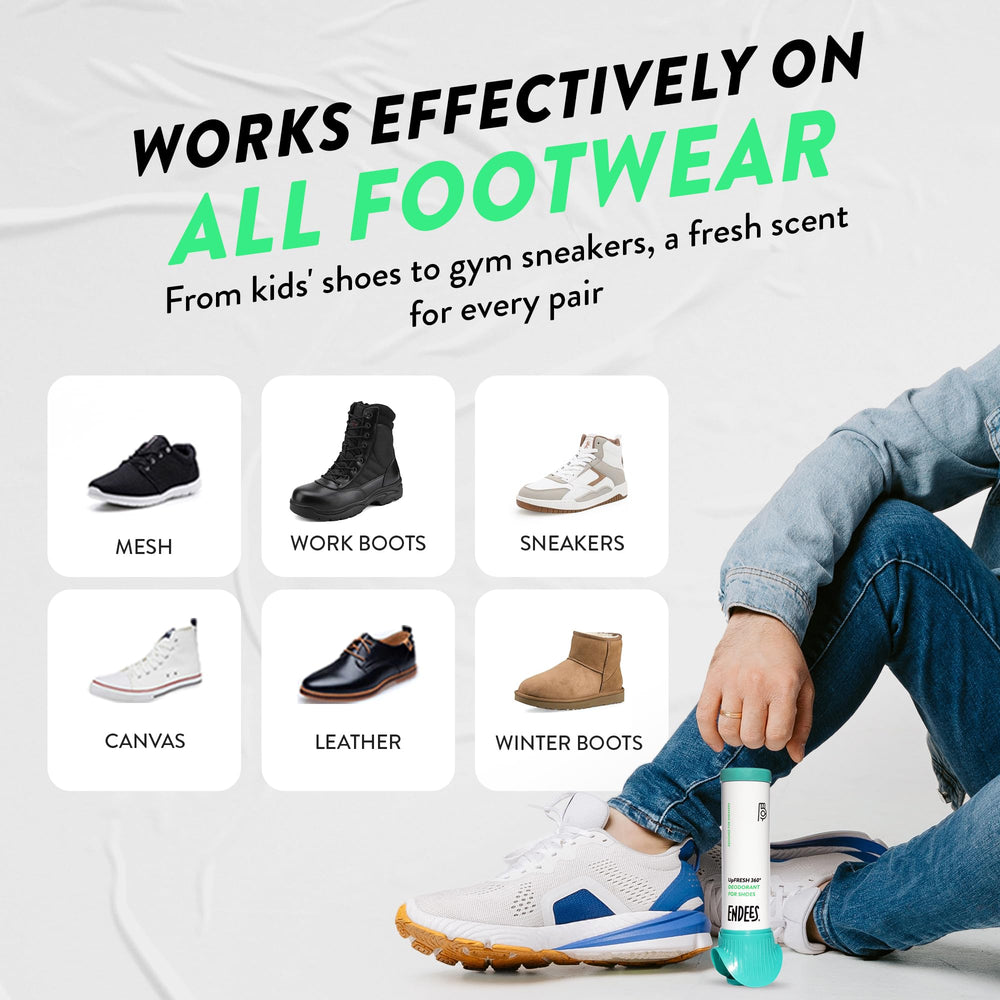 endees interior de zapato mojado por spray para neutralizar olores
