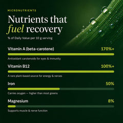 ENERGYBITS etiqueta nutricional RECOVERYbits con perfil de nutrientes claro