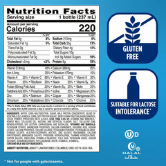 Etiqueta de Ensure mostrando lista de vitaminas y minerales clave