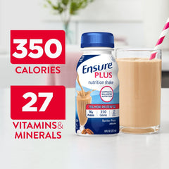 Comparación de tamaño Ensure Plus junto a un objeto cotidiano — referencia de porción práctica
