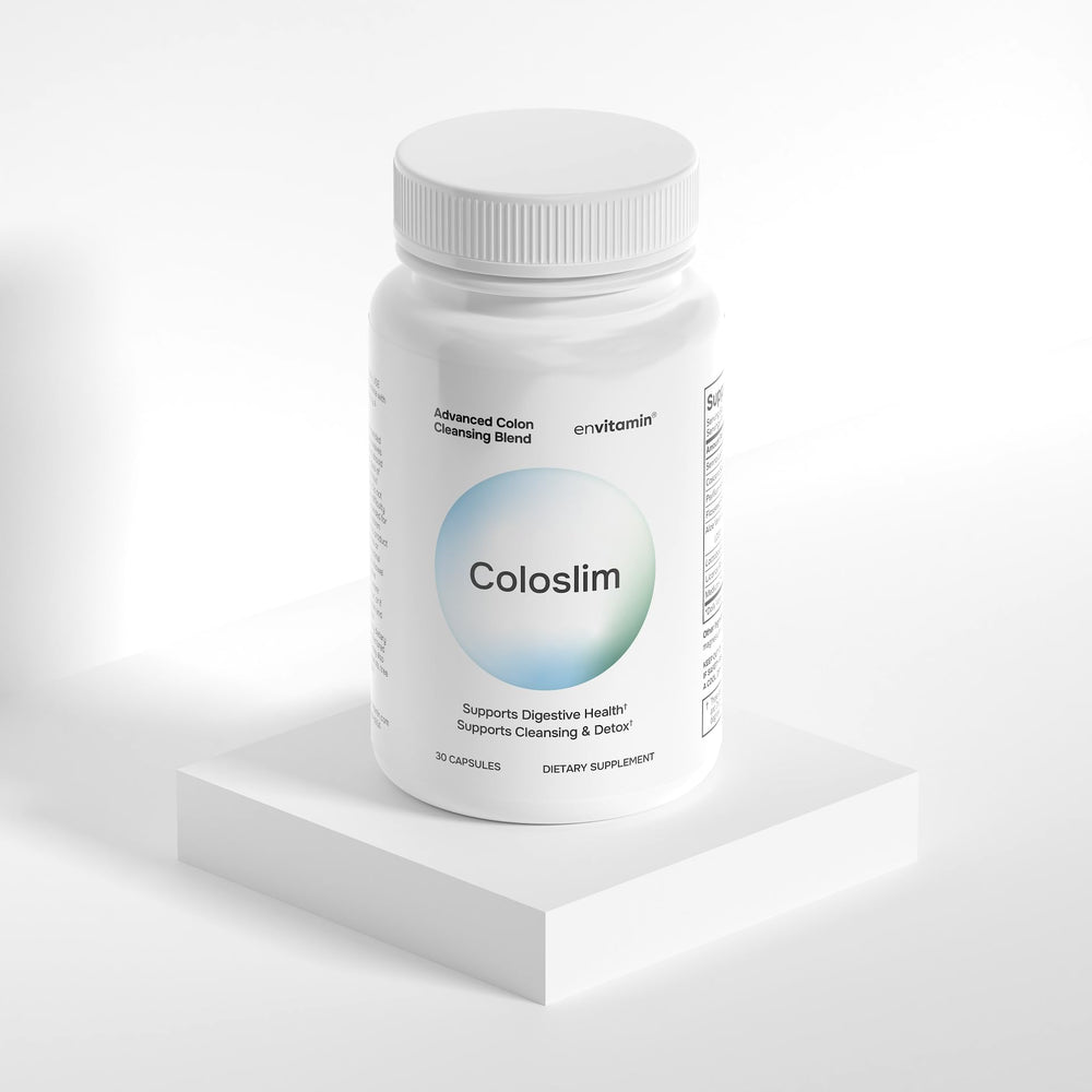envitamin Coloslim cápsulas alineadas para apreciar presentación limpia