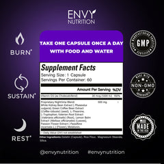 Detalle de cápsulas Envy Nutrition resaltando textura y facilidad de deglución