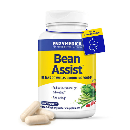 BeanAssist de Enzymedica, cápsula digestiva para apoyar legumbres