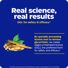 Desk-side Enzymedica DGL bottle for convenient pre-meal use