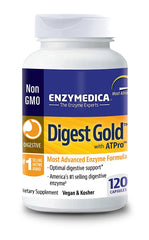 Digest Gold, etiqueta cercana: información de ingredientes y ATPro.
