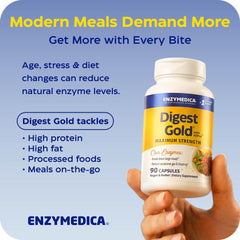 Persona activa tras comer tomando Enzymedica Digest Gold, sensación de ligereza y energía