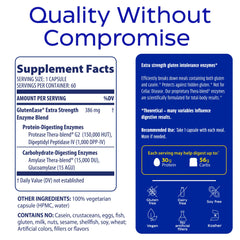 Cápsula GlutenEase Extra Strength cercana revela textura suave y formulación integrada para apoyo digestivo.