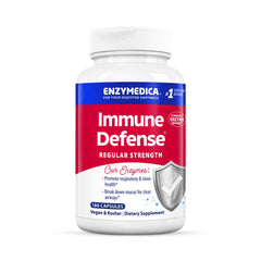 Enzymedica Immune Defense regular-strength bottle with capsules for daily immune support