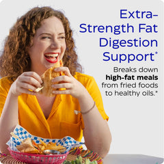 Etiqueta de Enzymedica Lypo Gold muestra lipasa, amilasa y proteasa